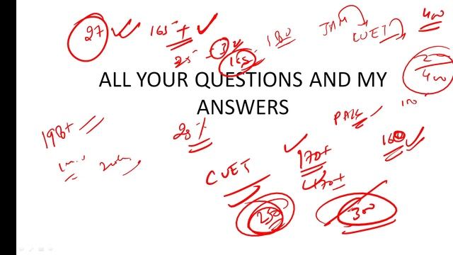 ALL YOUR QUESTIONS AND MY ANSWERS | CUET PG CUTOFF DISCUSSION |IIT JAM GAT B