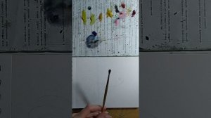 техника акварели «мазками»