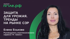 Под защитой инноваций. Елена Еськова о рынке СЗР