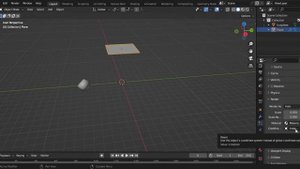 Blender. Дождь.
