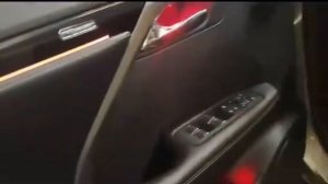 Подсветка салона Lexus RX350 с накладками RGB