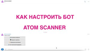Как бесплатно подключить и настроить ATOM SCANNER, бот аналитики и настройки рекламы на Wildberries
