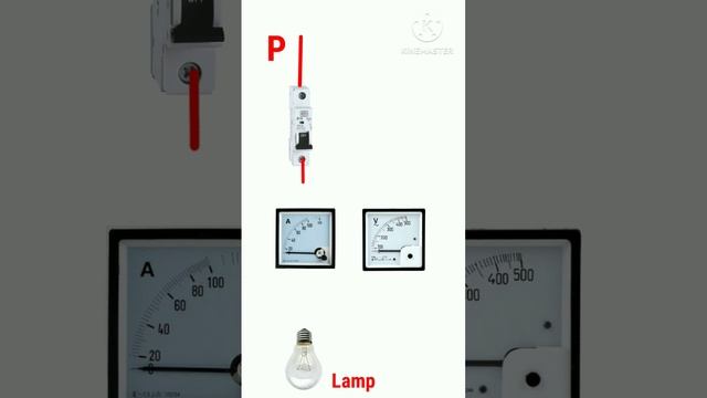 Ammeter AND Voltmeter Connection, Ammeter Voltmeter Experiment #short #electrician #wireman