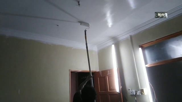 Proses mengecat plafon / ceiling смотреть онлайн