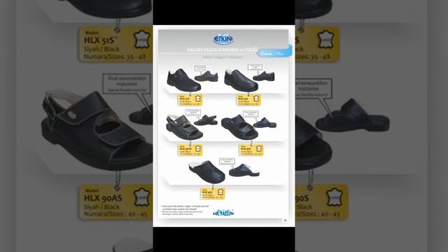 Etkin Medikal Ortopedik Ayakkabı ve Terlik Katalog 2017