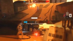 XB1 Star Wars Battlefront G43, 2P local splitscreen Skirmish vs, Battles on Tatooine, turret kills!