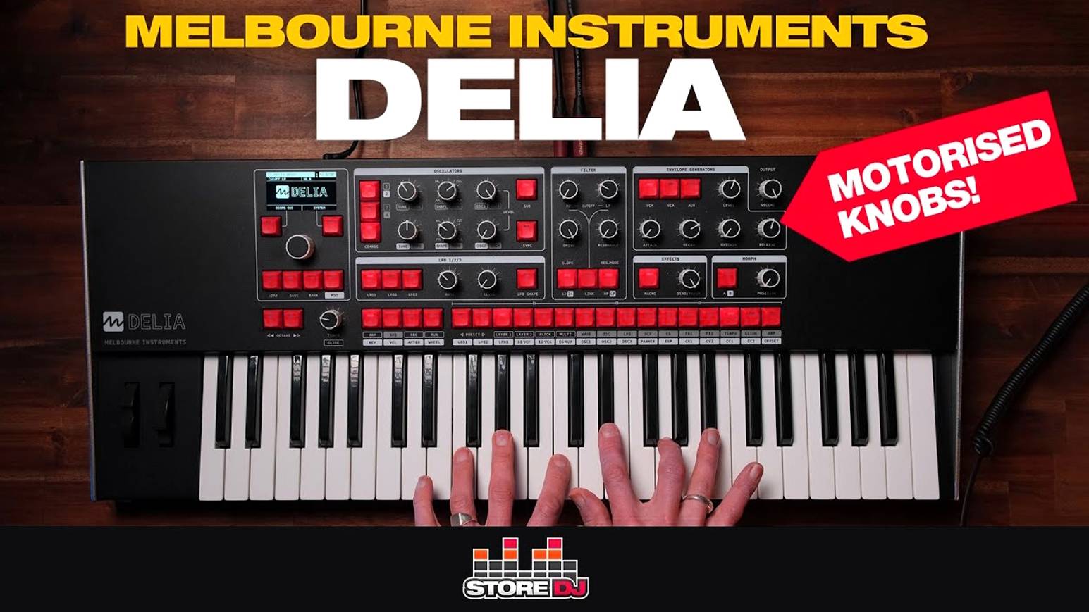 Melbourne Instruments Delia: Feature Motorized Hybrid Synth