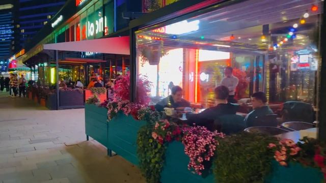 [4K] Moscow Nights on New Arbat - Walking Tour смотреть онлайн