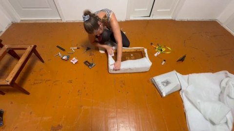 Реставрация советской банкетки своими руками