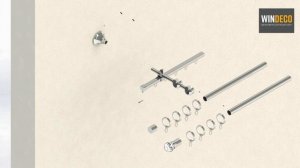 Монтаж двухрядного карниза Селена с U-шиной