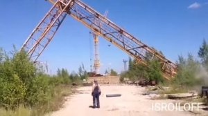 Кранларнинг огдарилиши, Падение кранов