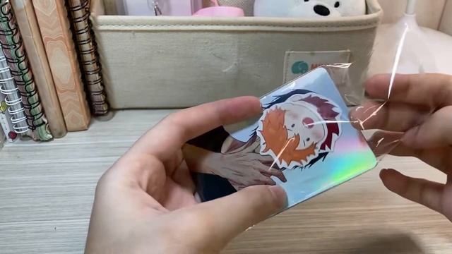 Anime photocard haul  unboxing  Jujutsu Kaisen  Attack on Titan