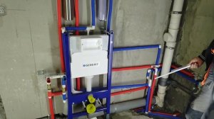 Мокрый угол.Водопровод полипропиленом.