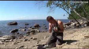 Огонь от солнца при помощи донышек  бутылок