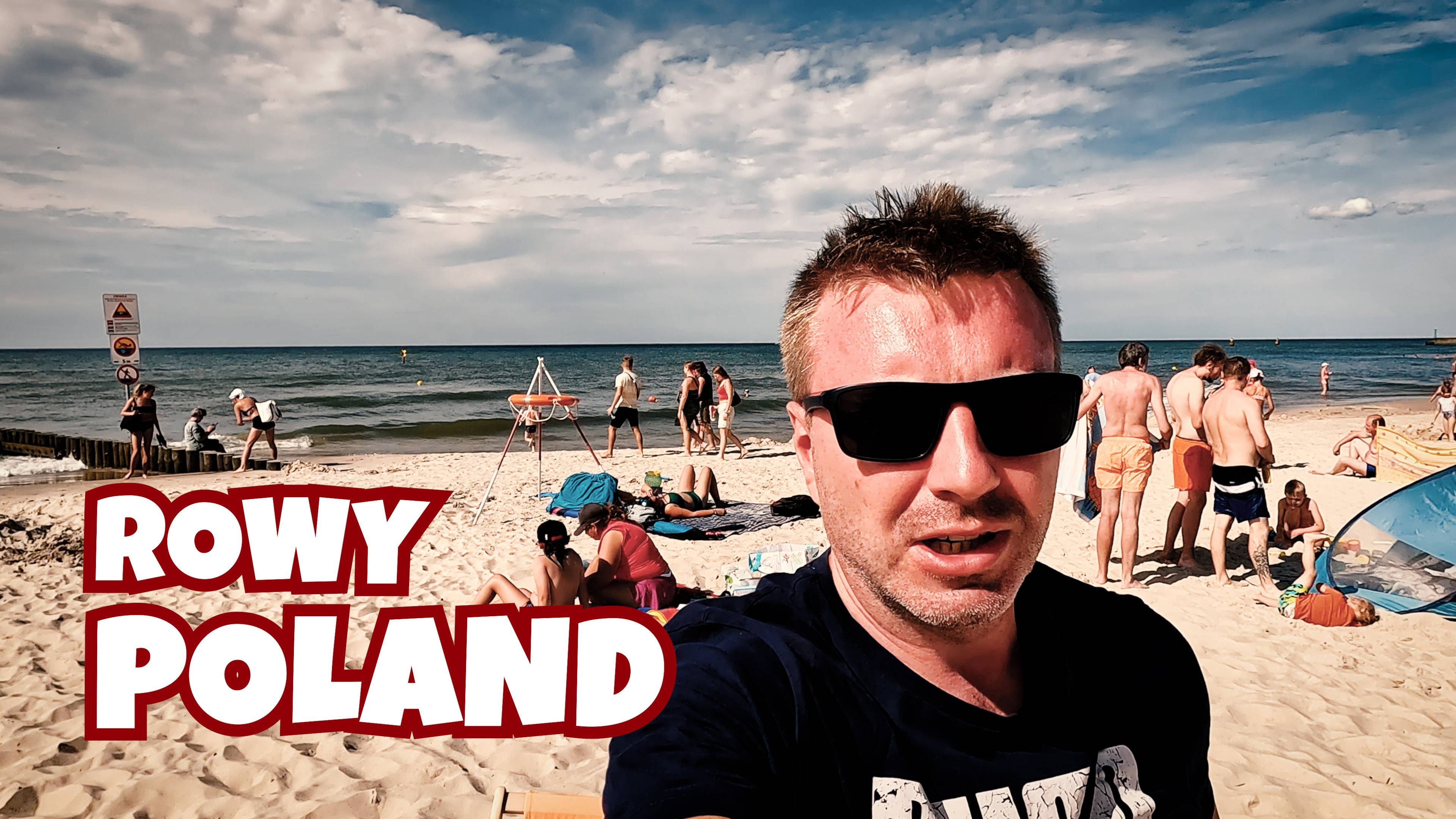Польский курорт Rowy! Солнце и море! #польша #балтика смотреть онлайн
