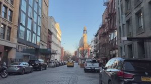 Нью-Йорк🗽🚕 Субботняя вечерняя прогулка в Нохо и Сохо, итальянский ужин в ресторане Vic's👍🍕🍝