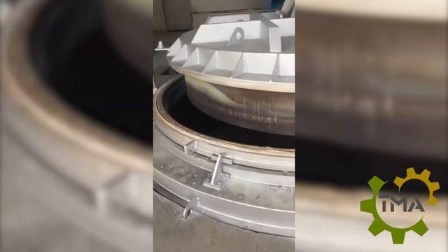 Shaft furnace for wire annealing in coils with 14 t capacity смотреть онлайн