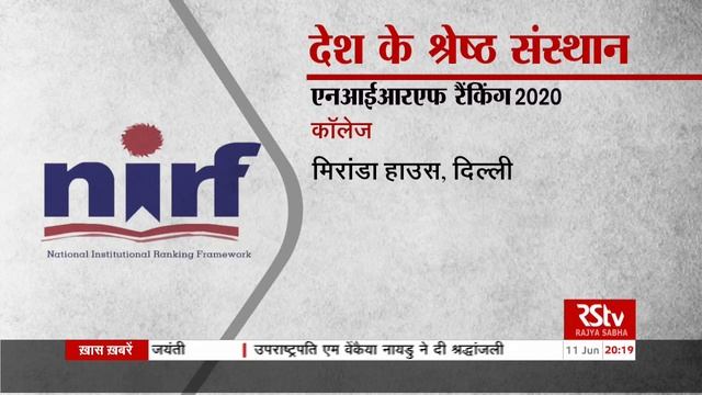 NIRF Ranking 2020: IIT Madras top educational institute in India