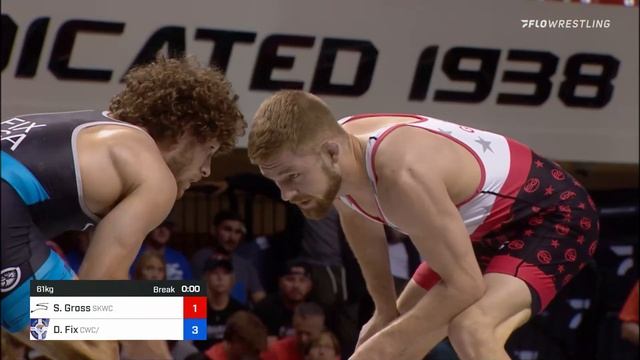 61 Kg Round 2 - Seth Gross, Sunkist Kids WC Vs Daton Fix, Cowboy WC  -  Titan Mercury Wrestling Clu