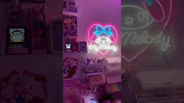 Custom Neon Sign: My Melody for Online Gamer Room | Crazyneon.com | Custom LED Neon Sign
