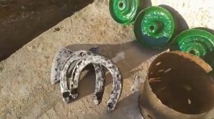 КОП. 2020  май- Демонстрирую, очищеные находки.