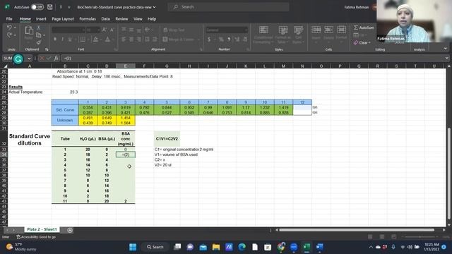 Standard Curve Basics-Data analysis