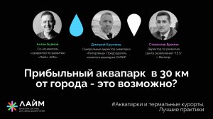 Прибыльный аквапарк в 30 км от город с посещаемостью 250 000 гостей в год