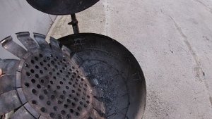 что можно сделать из старого бойлера 2. печка для казана. грильница.