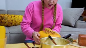 MUKBANG Giant Size Cheese FRIED CHICKEN AND FIRE NOODLES by HIU 하이유