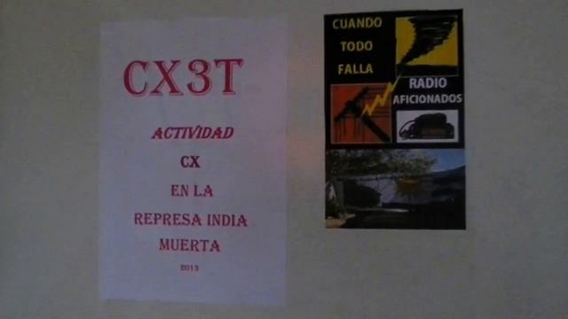 RADIOAFICION EN URUGUAY CX1SI GEO  cx3t  India Muerta Uruguay