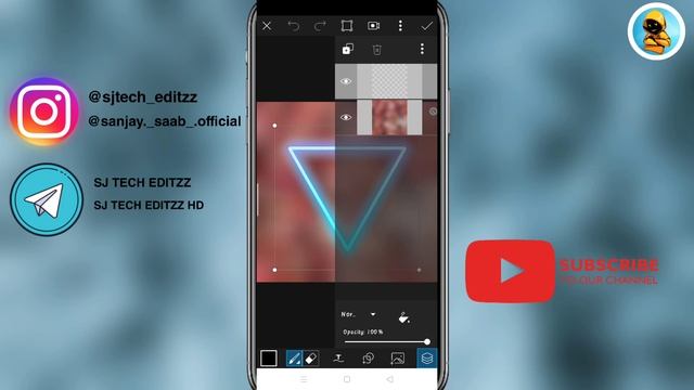 How to make traingular neon edit in picsart tutorial | SJ TECH EDITZZ смотреть онлайн