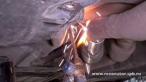 Ремонт резонатора на BMW X5 - Мир Глушителей
