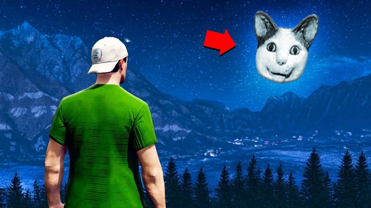 ЛУНА БУ ИСПУГАЛСЯ НЕ БОЙСЯ СЛЕДИТ ЗА МНОЙ в ГТА 5! Страшный Мем Кот в GTA 5