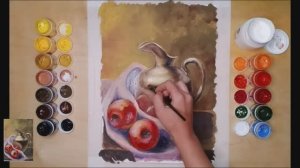 Мастер-класс. Простой натюрморт. Гуашь.