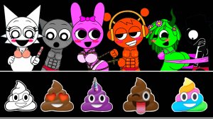 Sprunki Incredibox - Все персонажи в одном видео #sprunkiincredibox #sprunki