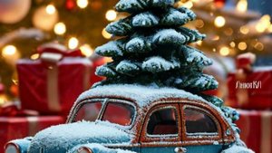 Поздравление с Католическим Рождеством - Музыкальная открытка 25 декабря