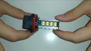 Комплект светодиодных ламп Solarzen H8-38s35 для противотуманных фар, LED лампа H8 для  ПТФ диоды