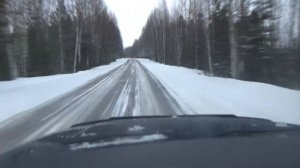 Стрежевой - Александровское 2023. Зимняя переправа через реку Обь в районе Стрежевой (Медведево).