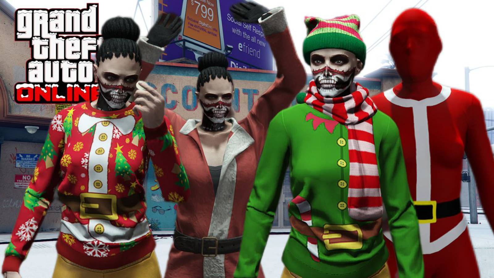 Новогодняя одежда в GTA Online