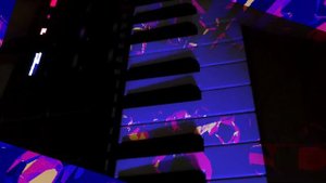 Laptop test in synthwave / Italo-disco style