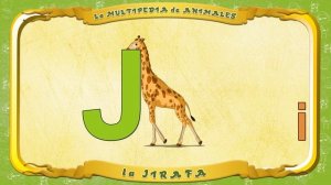 Multipedia de los animales - Letra J -  la Jirafa