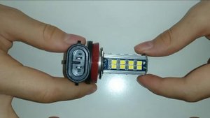 Комплект светодиодных ламп Solarzen H11-38s35 в противотуманные фары, LED лампы Н11 для ПТФ