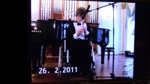 "Tombe la neige"(«Падает снег») на блок-флейте.| Кузнецов Глеб. 26.02.2011