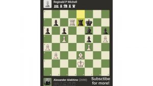 Александр Алёхин против Реджинальда П. Мичелла Гастингса (Англия) 1933