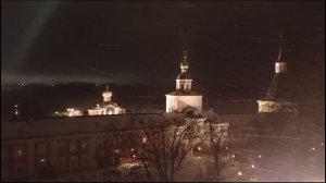 25 декабря 2024 года. Снегопад. Вид с колокольни