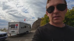 23 ч.  Жизнь в караване у моря.  Нудисты.  Wi-Fi антенна.