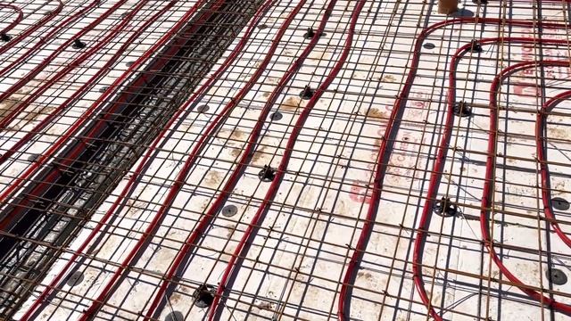 Опресовка теплого пола (ТП) в фундаменте УШП