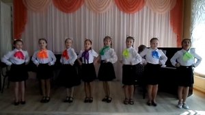 Муз. Ю. Турнянского "Веселые мышки", исполняет вокальный ансамбль младший состав
