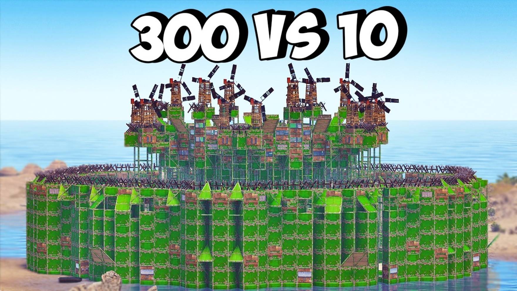 1440p60* 300 vs 10! ПОДПИСЧИКИ ПРОТИВ КЛАНА КИТАЙЦЕВ в РАСТ/RUST sHuMa