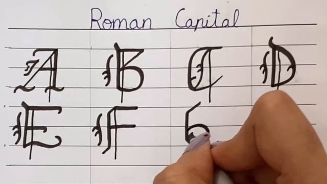 Font 6-Roman Small and Capital | Calligraphy for intermediates смотреть онлайн